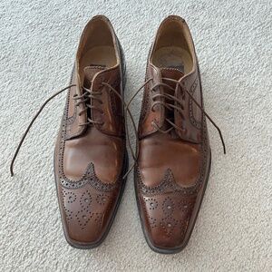 Mercanti Fiorentini Italian Leather Wingtip Men's Shoes